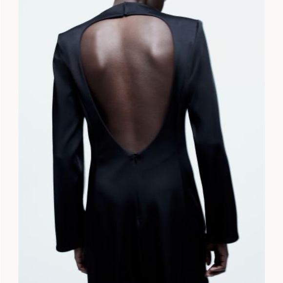 H&M Open-backed Satin Dress XL - Picture 2 of 3
